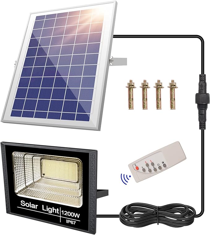 Reflector solar con panel separado - 1000 W - Solar Light