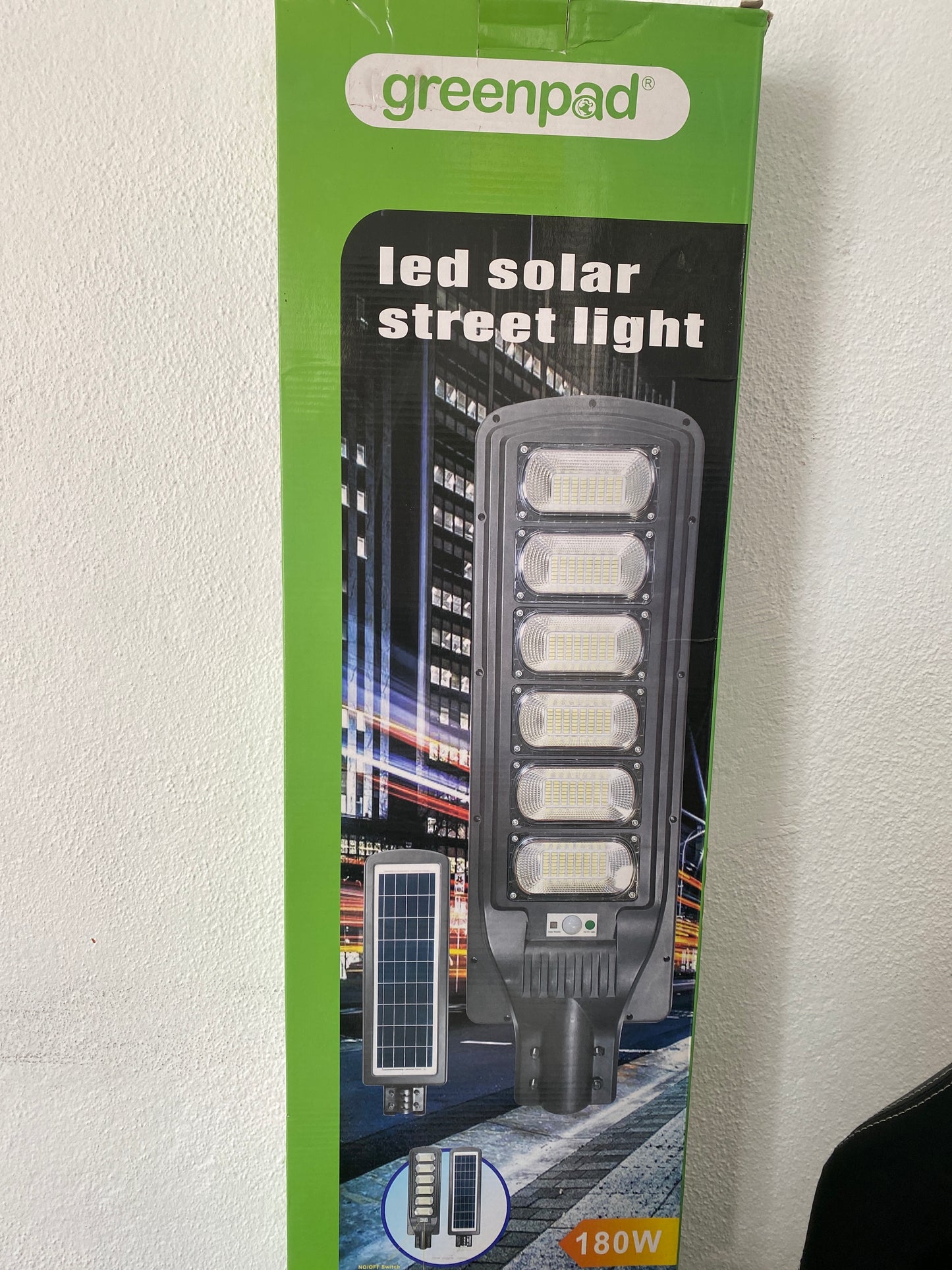 Lampara led solar - 180 W - Greenpad