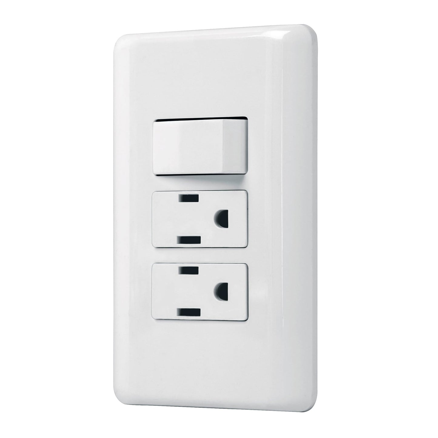 Placa con interruptor sencillo - 2 contactos - Volteck