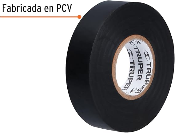 Cinta de aislar - 19mm x 18m - Negra - M-33 - Truper