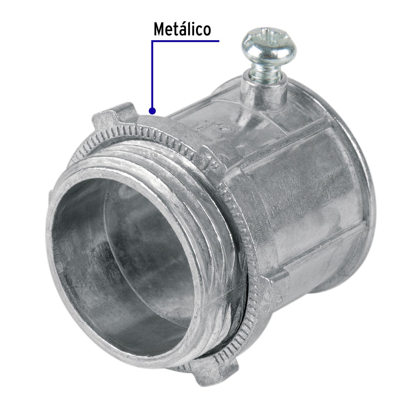 Conector para tubo de pared delgada - 1" - Volteck