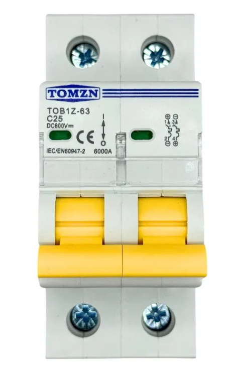 Interruptor De Termomagnetico - 25A - 600V - Tomzn