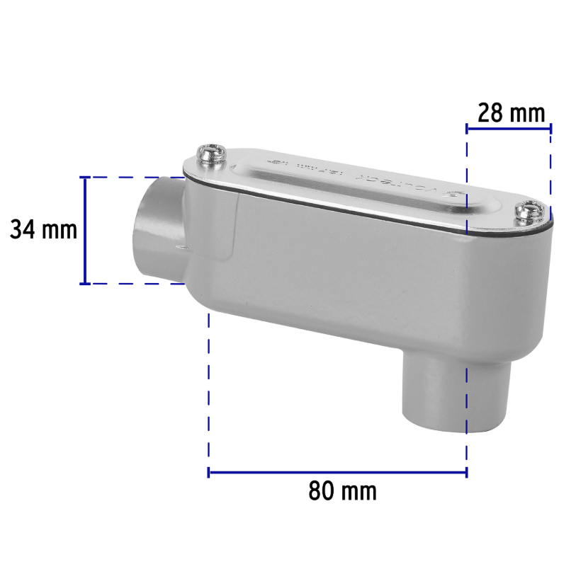 Condulet 1/2" conexión tipo LB, Volteck