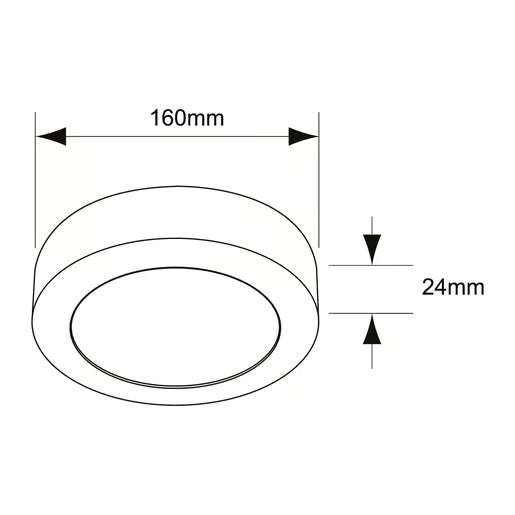 ANKAA II - Lámpara Plafón LED 12 W Luz de Día-Tecnolite