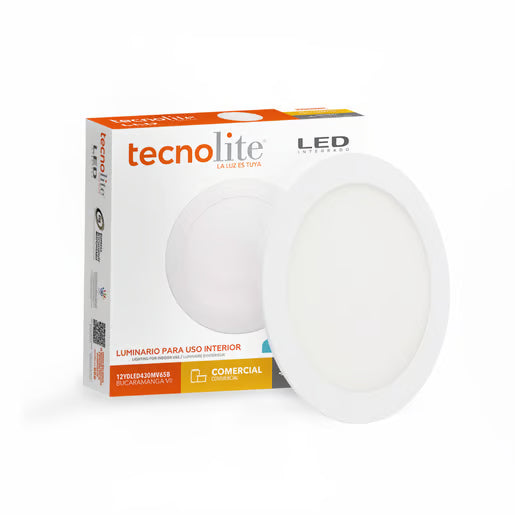 BUCARAMANGA VII - Lámpara Downlight Empotrable LED 12 W Luz de Día-Tecnolite