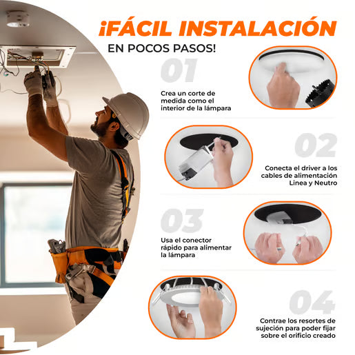 BUCARAMANGA VII - Lámpara Downlight Empotrable LED 12 W Luz de Día-Tecnolite