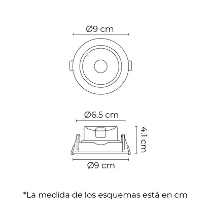 Illux Lámpara Led Site De Empotrar En Techo 5 W 100-240 V TL-2901