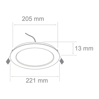 BUCARAMANGA VIII - Lámpara Downlight Empotrable LED 18 W Luz de Día-Tecnolite