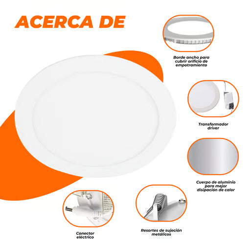 BUCARAMANGA VIII - Lámpara Downlight Empotrable LED 18 W Luz de Día-Tecnolite