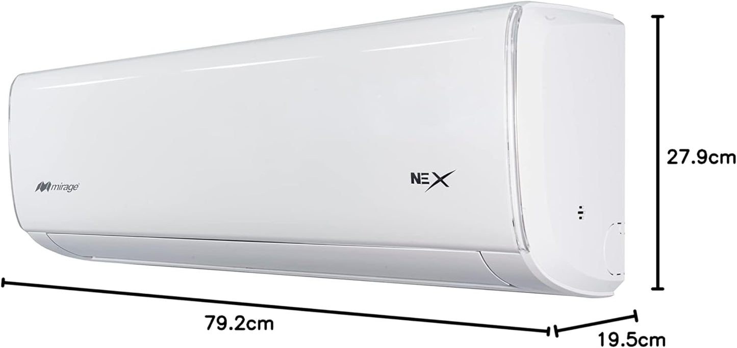 Minisplit Nex Frio/Calor- 1 Ton 110V, Blanco-Mirage