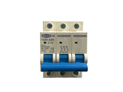 Interruptor termomagnetico-3 polos-40A-400V-Tomzn
