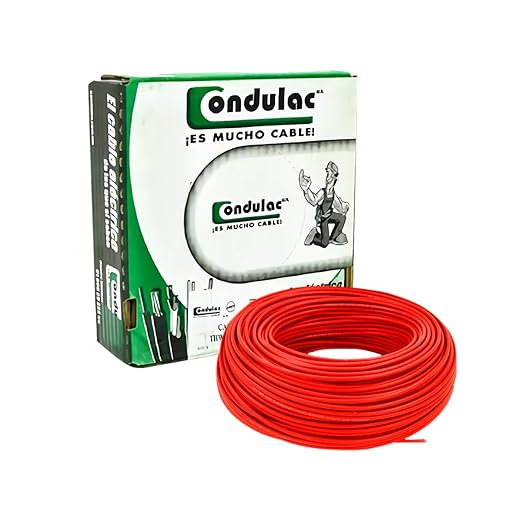 Caja de Cable Eléctrico 12 AWG-Rojo- 100 m-Condulac