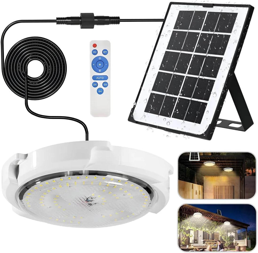 Lámparas Solar Jardin Luz De Techo Interior Exterior 200w
