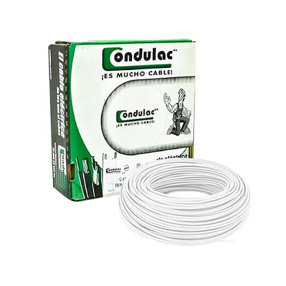 Caja de Cable Eléctrico 10 AWG-Blanco- 100 m-Condulac