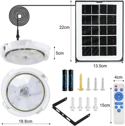 Lámparas Solar Jardin Luz De Techo Interior Exterior 200w