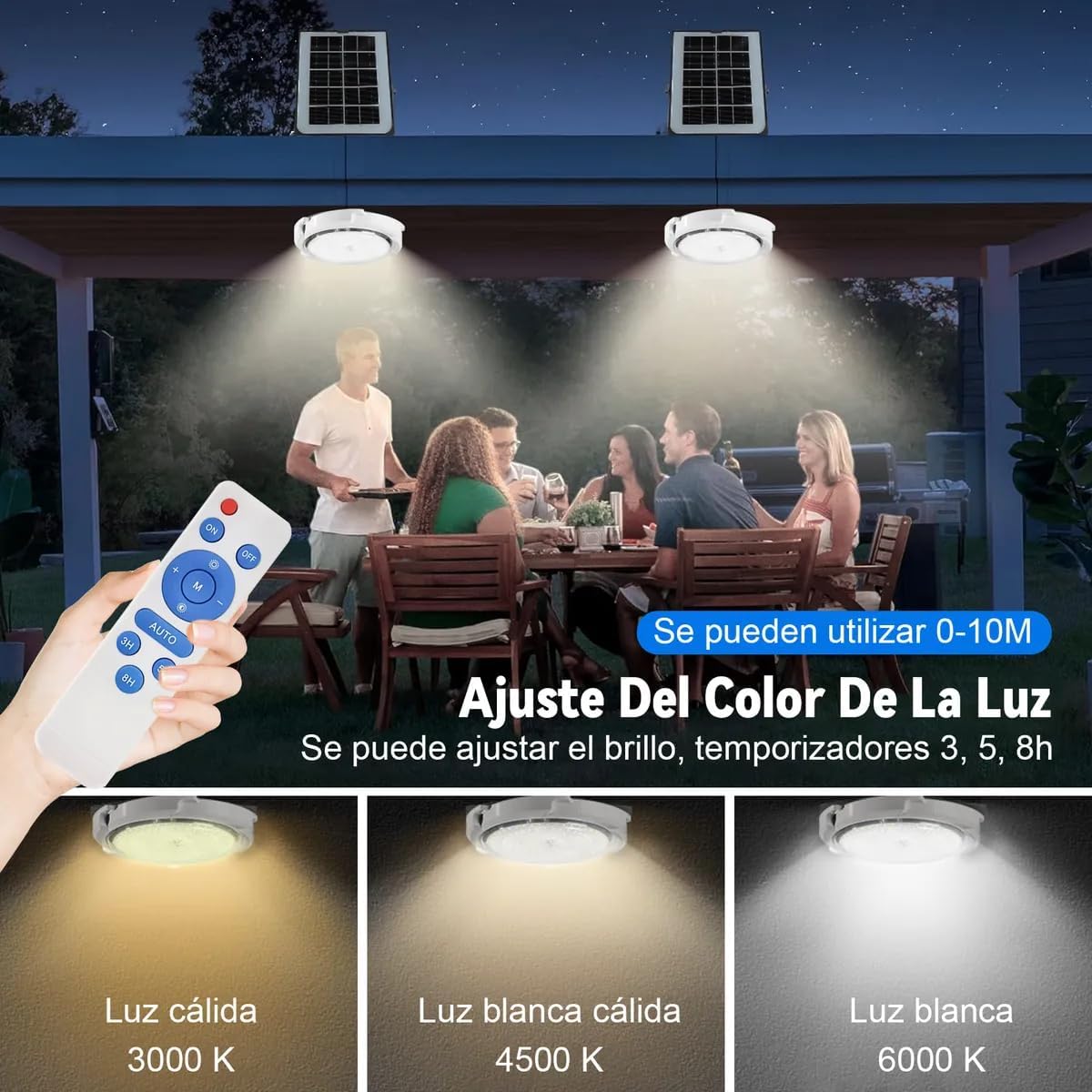 Lámparas Solar Jardin Luz De Techo Interior Exterior 200w