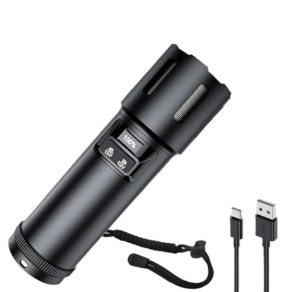 Linterna LED de Alta Potencia USB Recargable