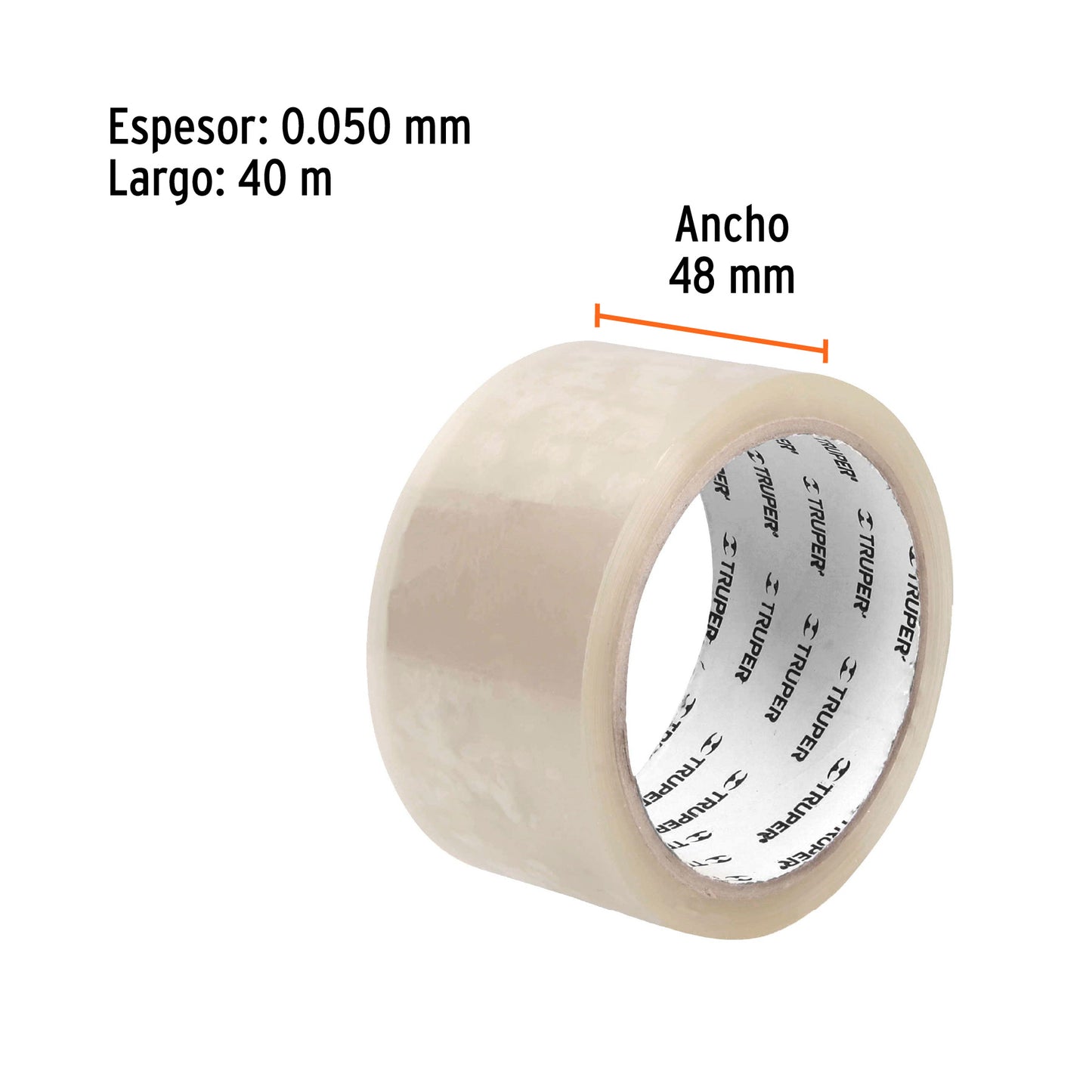 Cinta Transparente  48m x 40m-CTR-40- Truper