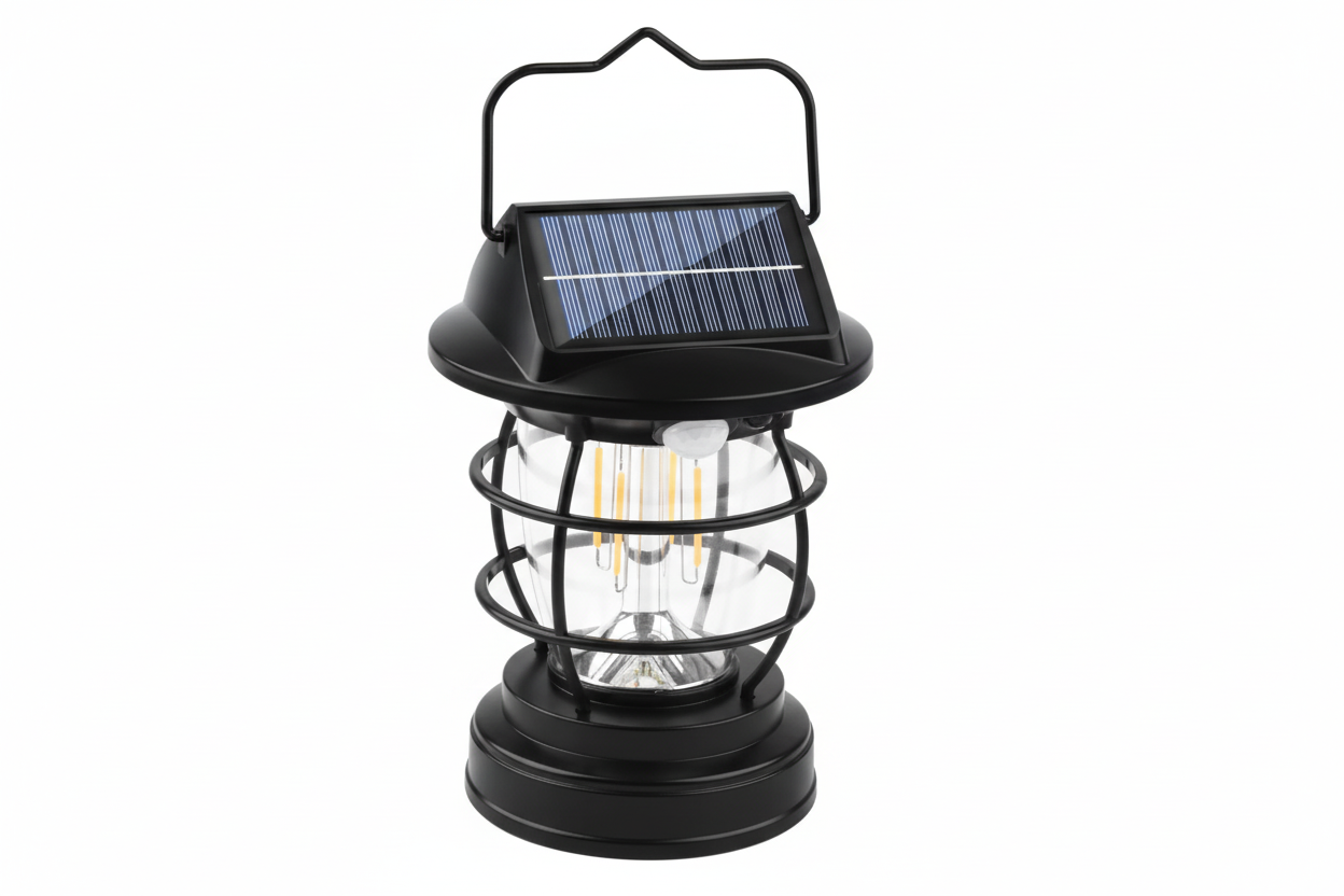 Lámpara Solar de Exterior con Sensor de Movimiento – Iluminación Intensiva USB