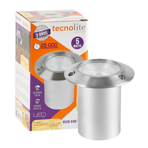 ADANA - Lámpara de Piso Empotrable LED 5 W Luz Cálida-Tecnolite