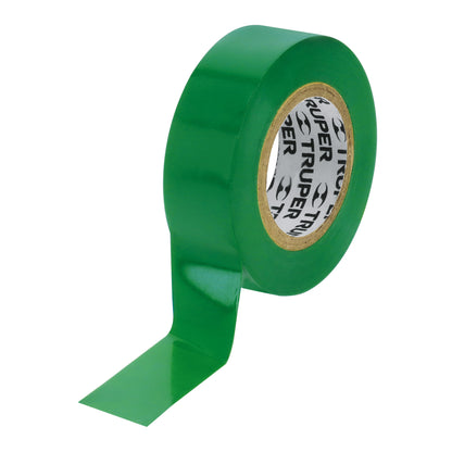 Cinta de aislar - 19mm x 9m - Verde - M-22V - Truper