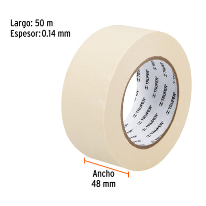 Cinta Masking Tape-48mm x 50 m-MSK-2- Truper