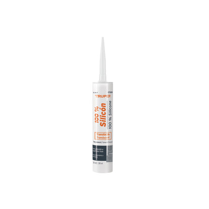 Sellador transparente 100% silicón de 280 ml-Truper