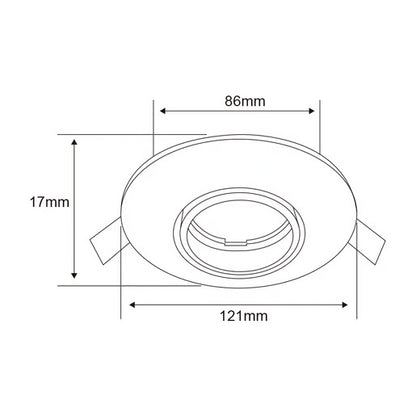 ACERRA - Lámpara Downlight Base GX5.3 Dirigible-Tecnolite