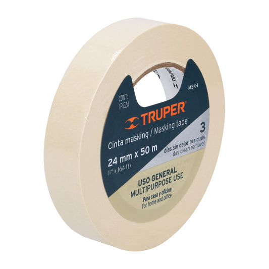 Cinta masking tape - 1" x 50 m - MSK-1 - Truper