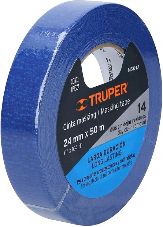 Cinta masking tape - 1" x 50 m - MSK-1A - Truper