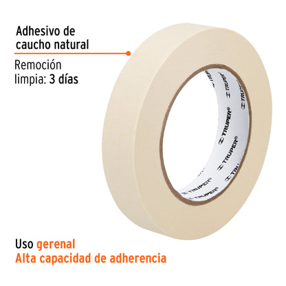 Cinta masking tape - 1" x 50 m - MSK-1 - Truper