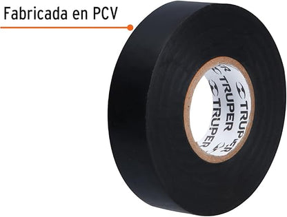 Cinta de aislar - 19mm x 18m - Negra - M-33 - Truper