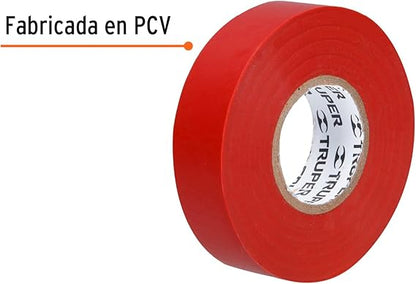 Cinta de aislar - 19mm x 18m - Rojo - M-33R - Truper