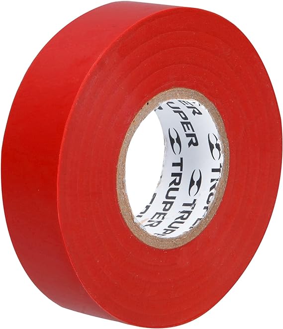 Cinta de aislar - 19mm x 18m - Rojo - M-33R - Truper