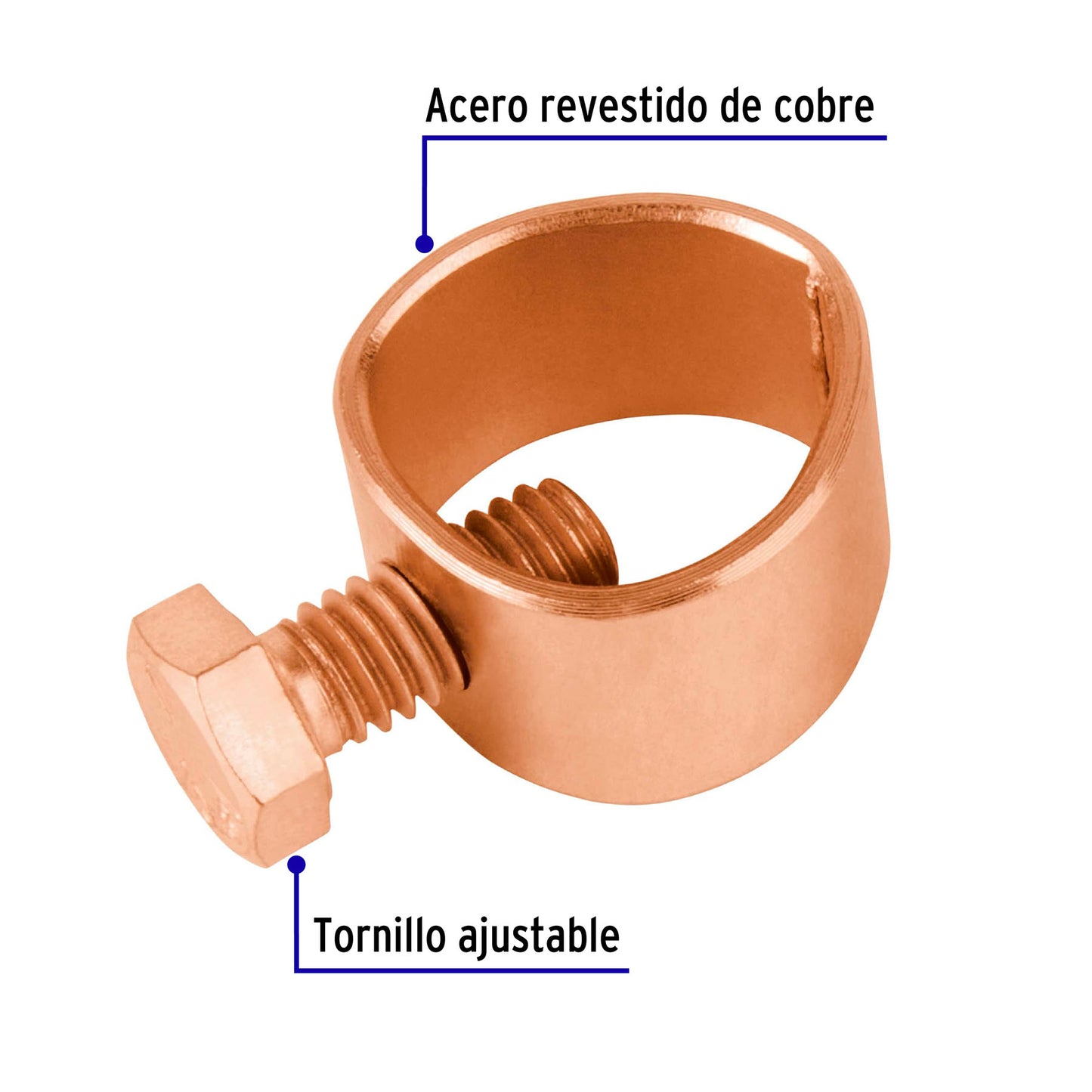 Conector para varilla a tierra - Volteck