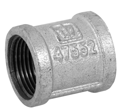Cople Reforzado de Hierro Galvanizado-1"-Foset