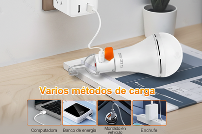 Bombilla De Emergencia USB Solar Recargable y Extraíble 60w