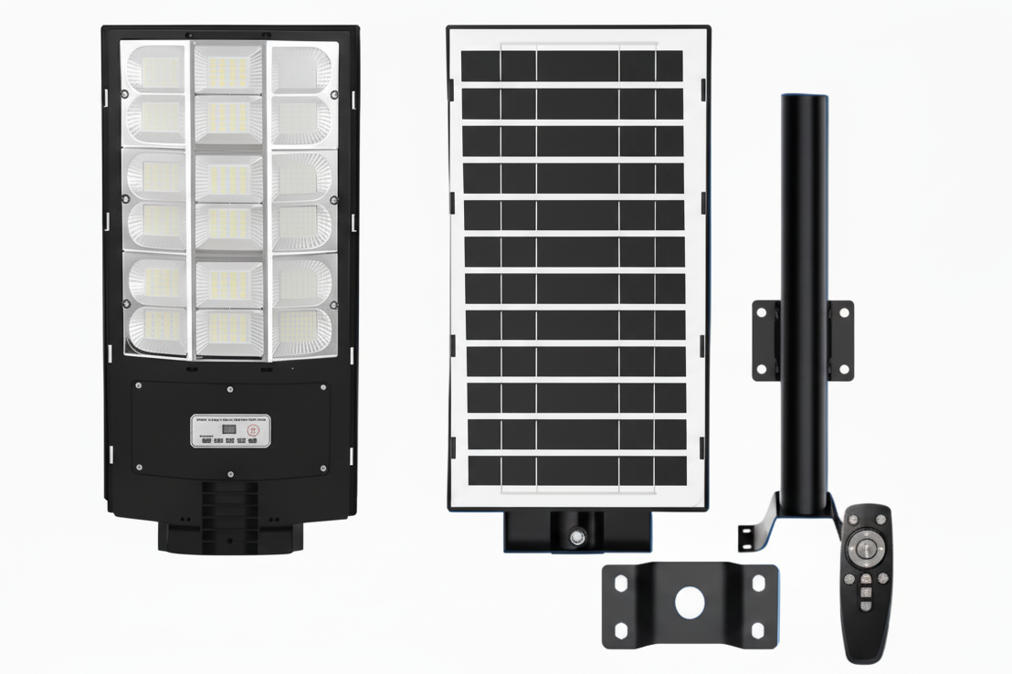 Lámpara Led Solar Exterior- 1,800 W