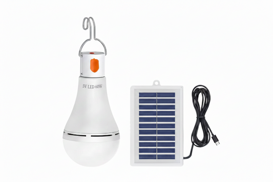 Bombilla De Emergencia USB Solar Recargable y Extraíble 60w