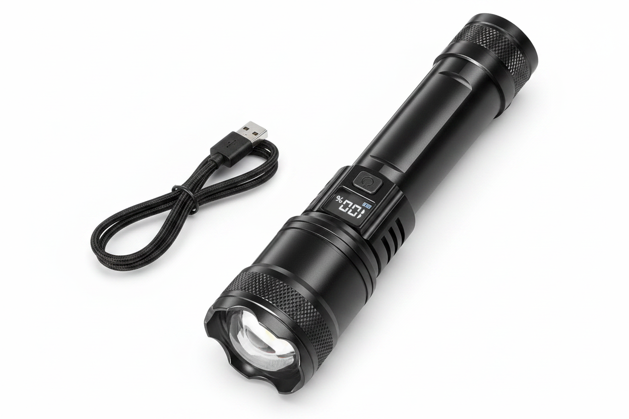 Linterna Táctica Led Recargable Por USB