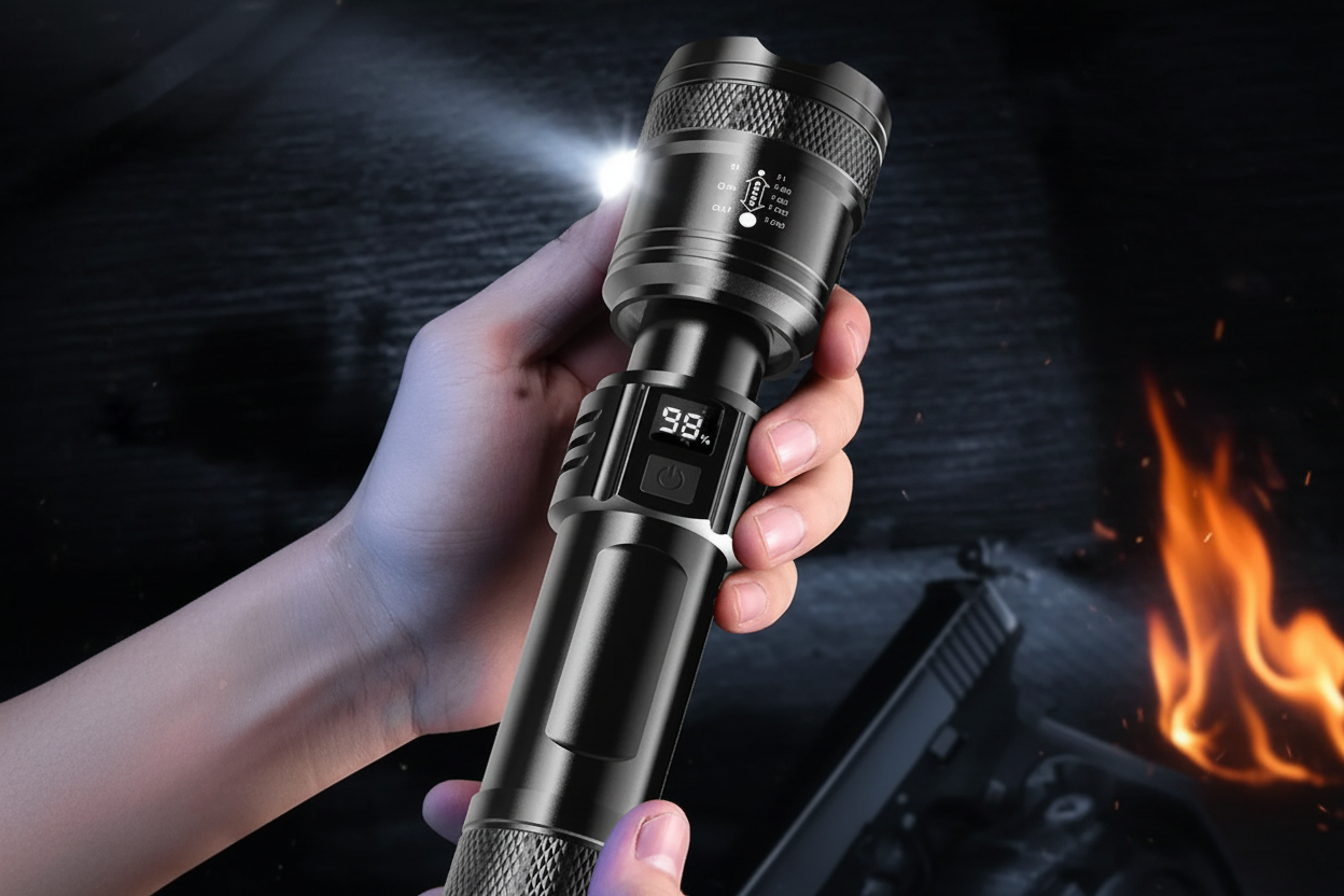 Linterna Táctica Led Recargable Por USB