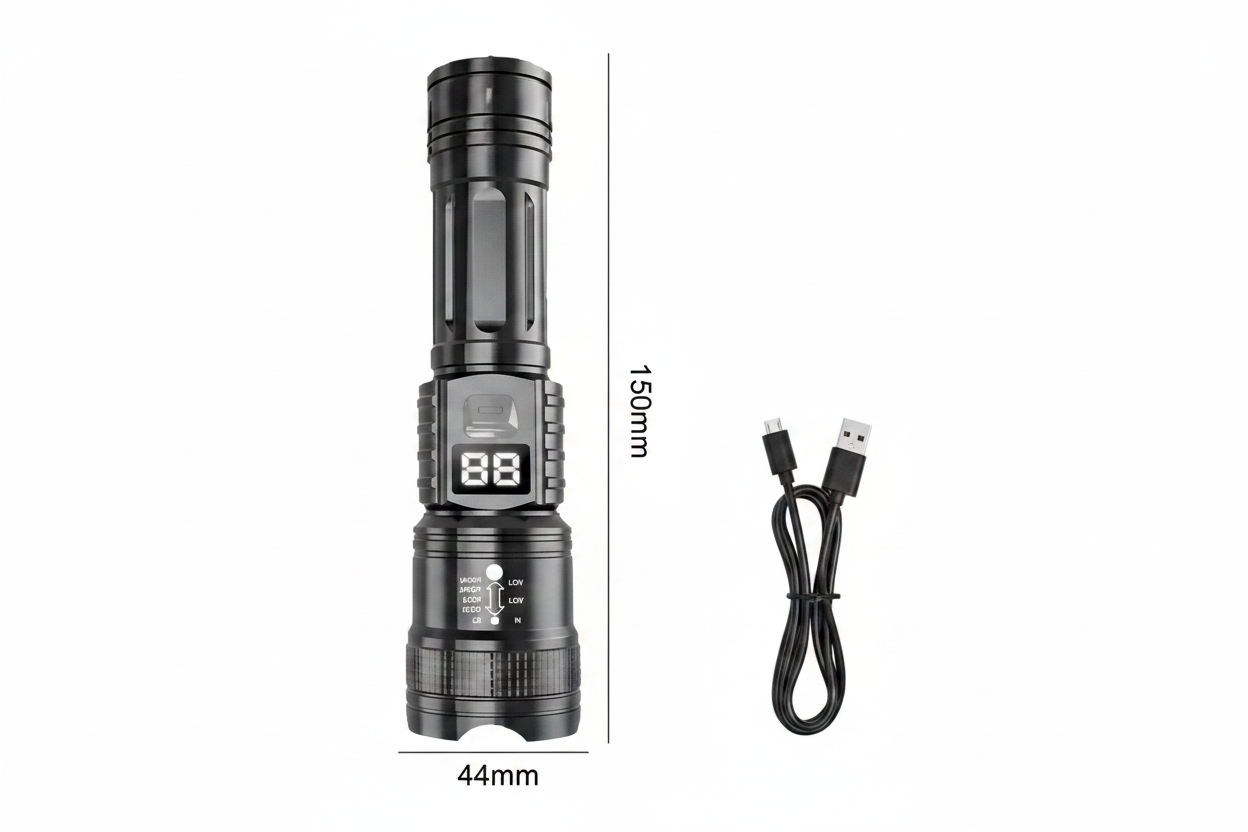 Linterna Táctica Led Recargable Por USB