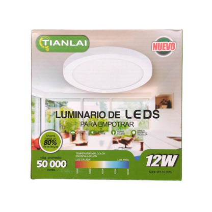 Luminario de led para empotrar - TLPF-44 - 12 w - Tianlai